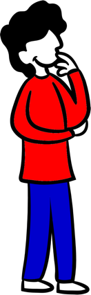 Pensive Person Illustration